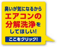 臭いが気になるからエアコンの分解洗浄をしてほしい！